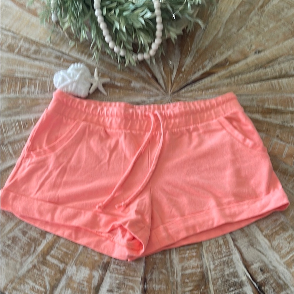 GAP Vibrant Neon Orange Cuffed Shorts